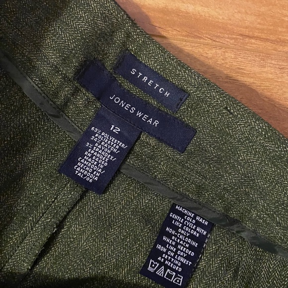 Dark Olive Jones Wear Trousers - Picture 5 of 8